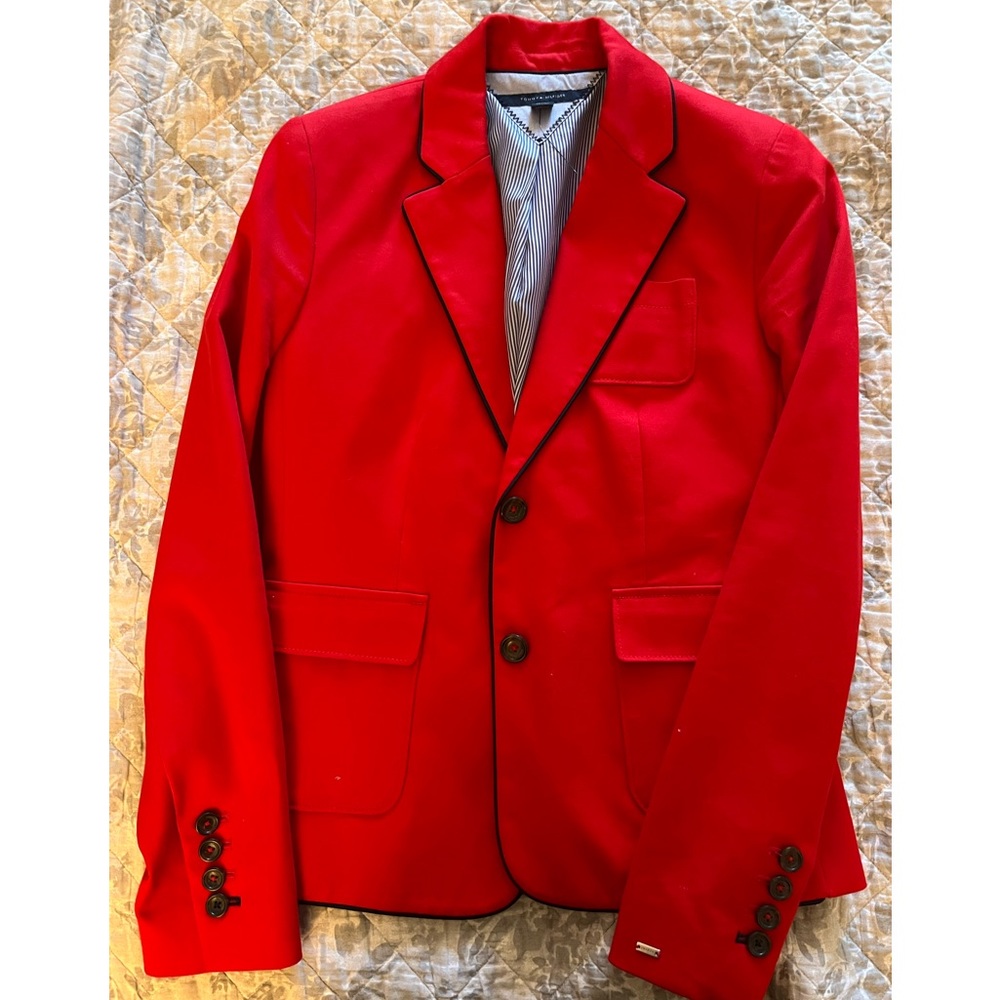 Tommy Hilfiger Size 4 Red Blazer